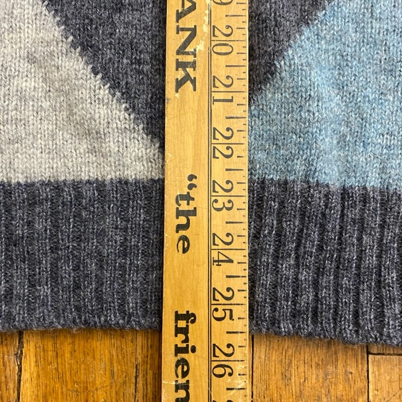 DUKE OF MARLBOROUGH Men's Large Sweater Argyle New Wool Crew Neck England VTG - Picture 12 of 12